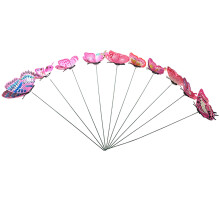 Macetas de mariposa de PVC 3D para decoración de exteriores (10 unidades)