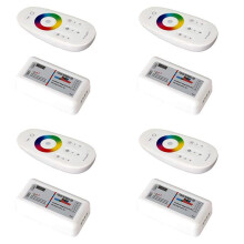 4X RF LED Remote Controller 2.4GHz Wireless RF Touch LED RGB Dimmer Controller for 5050 3528 RGB LED Strip Light 12V/24V