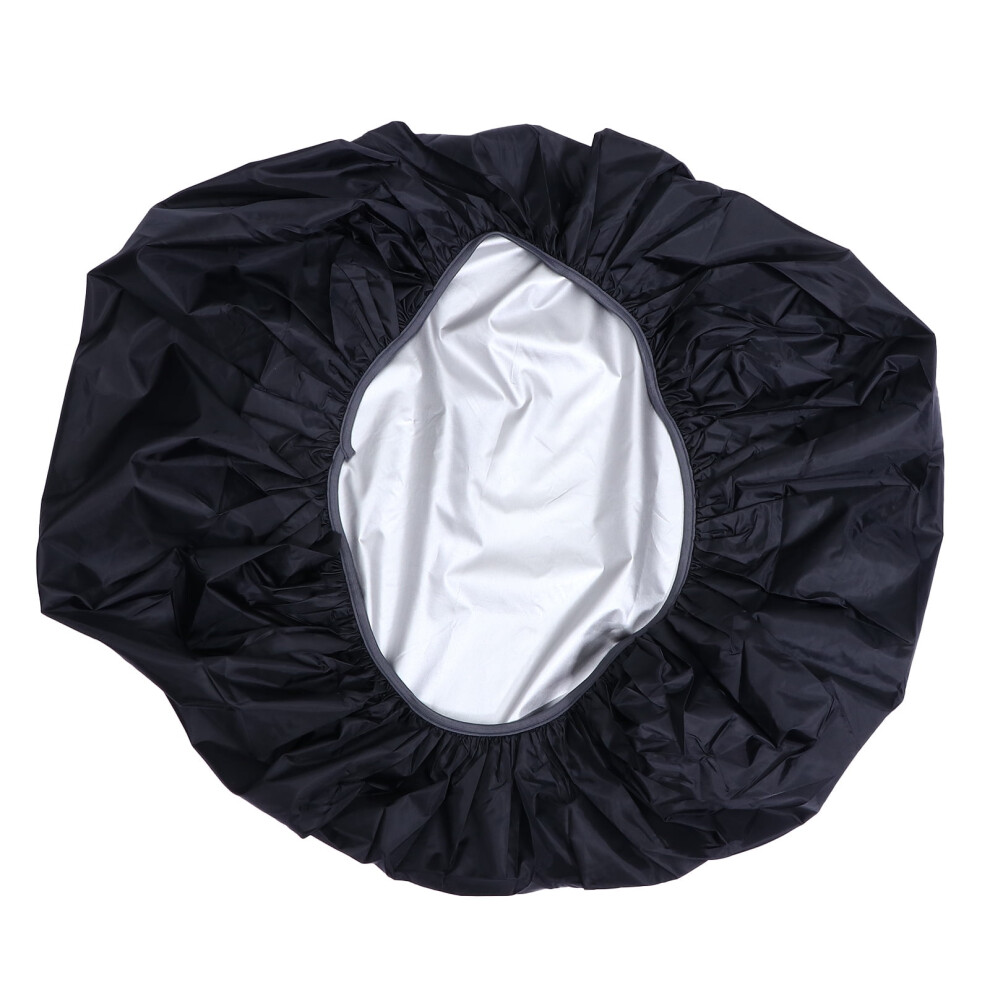 OUNONA universal stroller rain cover black 190T fabric 1