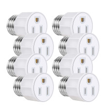 Foglalat-dugó adapter E26/E27 8 db-os csomag