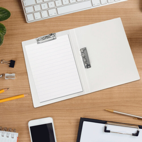 A4 Document Folder with Dual Clips Pressboard 1 pc 2
