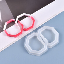 OUNONA hvit silikon øredobbform 2 stk