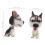 Husky bobblehead figur bil instrumentbræt dekoration 2