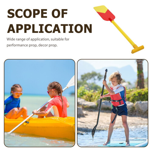 Wooden Rowing Paddle Yellow Smooth Lightweight Durable 6.5 2
