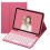 Tangentbordsfodral för Galaxy Tab A9Plus 11" Rosa TPU Folio 1