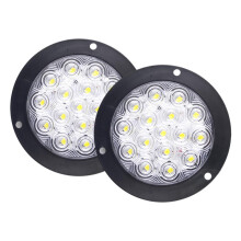 Soilse Cúil Bhabhta 12V-24V 4-orlach 16-LED 2 phíosa