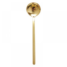 Lingurițe de cafea din oțel inoxidabil aurii, 5,2 inch, 4 buc.