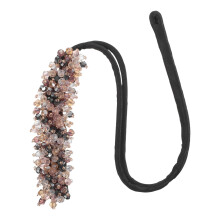 Haarspeld met gedraaide knot en strass-steentjes (1 set)