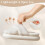 Pantofole da donna morbide a punta aperta con memory foam e peluche 5
