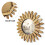 Sunburst Wall Mirror Boho Style 12 Inch Round 2