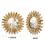 Sunburst Wall Mirror Boho Style 12 Inch Round 3
