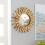 Sunburst Wall Mirror Boho Style 12 Inch Round 5