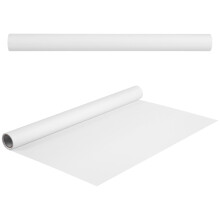 Rolo de papel para desenho branco, 196,5 x 17,29 polegadas, 1 unidade.