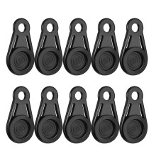 Tentzeilclips voor buitengebruik, 10 stuks, 3,1 x 1,8 x 0,5 inch