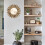 Sunburst Wall Mirror Boho Style 12 Inch Round 6