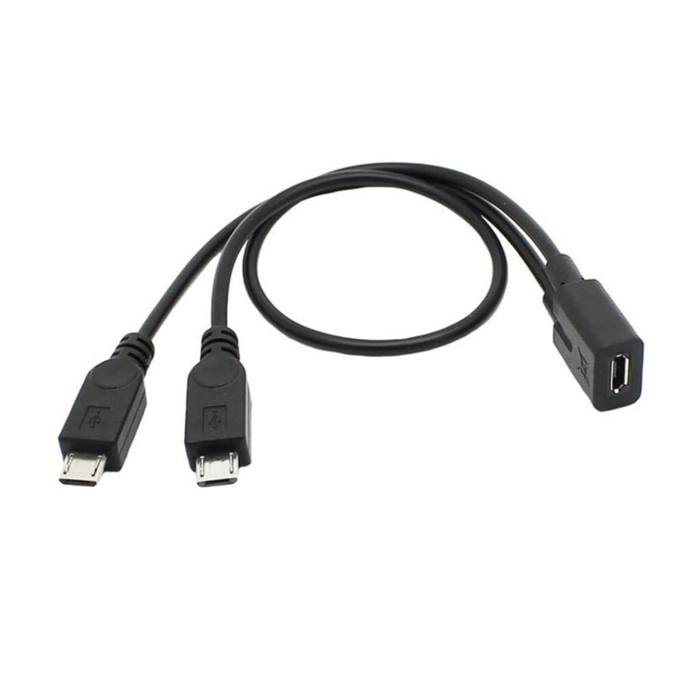 Micro Usb Female To Dual Male Splitter Cable 30 Cm 9370362239013