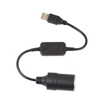 Adaptér USB samec na 12V autozapalovač samici