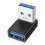 Adapter USB 3.0A męski na żeński kątowy 1