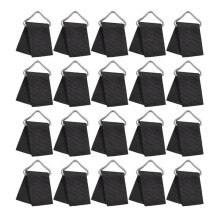 20 Sets Trampoline Spring Buckle Triangle Rings Buckle Trampoline Triangle Buckle V- Shaped Ring Trampoline Accessories