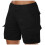 Dame afslappede, løse, ensfarvede minishorts, 1 par 1