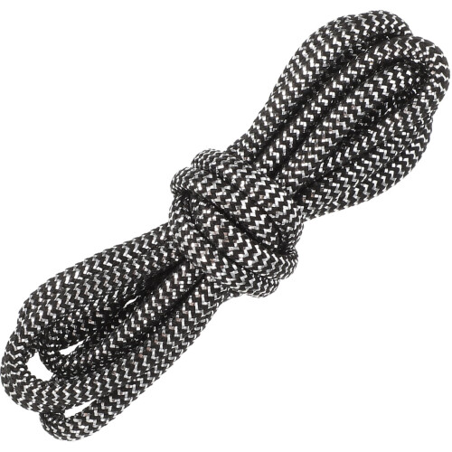 Lacets ronds noirs en polyester pour chaussures de course (1 paire)
