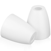 Abat-jour conique en plastique blanc (2 pièces)