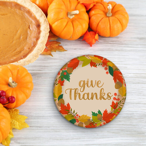 Gobelets en papier jetables de 35 cl pour Thanksgiving 2