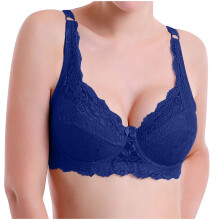 Soutien-gorge sans armatures bleu pour femme 95C