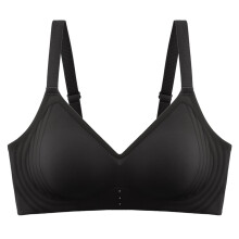 Nahtloser Bügel-BH für Damen, schwarz, Größe L