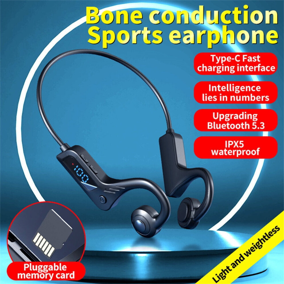 Xhy Sport Bone Conduction Headphones Bluetooth 5.3 9370362234179