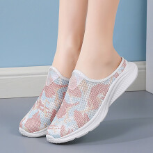 Damen-Pantoletten, Sneaker, Slipper, Laufschuhe, Rosa, Größe 8