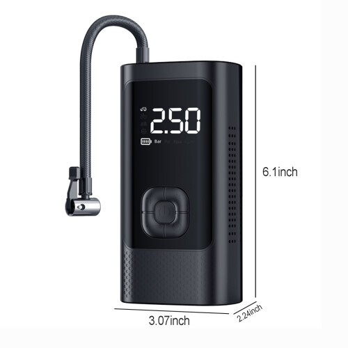 Bærbar smart oppblåser med LCD- og LED-lys1 enhet 2