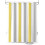 Rideau de douche minimaliste à rayures jaune gris blanc 72x84 1
