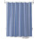 Rideau de douche à rayures bleues 36 x 78 pouces imperméable avec 1