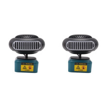 2X Aquecedor/Ventilador Elétrico de Ar Quente e Frio para Ferramentas Elétricas para com Bateria de Íon-Lítio de 18V