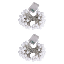 OUNONA gömb alakú LED fényfüzér, dekoratív, 6 méteres, 40 LED, 2 db