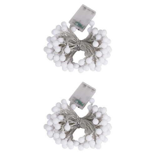 Luci decorative a stringa a LED OUNONA con globo, 6M40LED, 2 pezzi