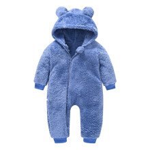 Baby-Bär-Schneeanzug mit Kapuze, warmer, dicker Overall, 0-6 Monate