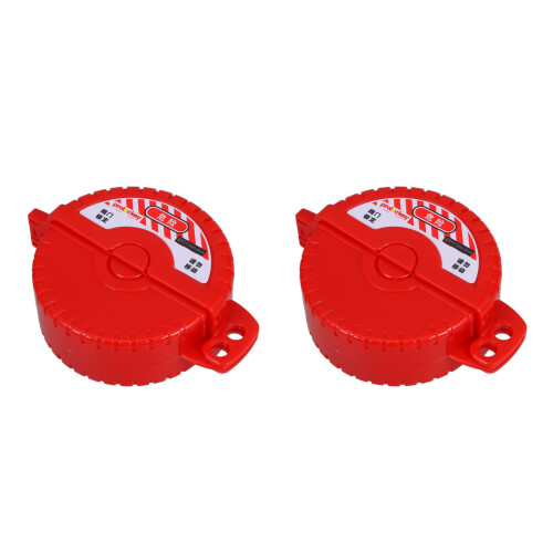 Water Valve Lockout Device Gate Valve Safety Disc 2 pcs