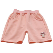 Mädchen-Sommershorts mit elastischem Bund, rosa, Größe 9 Jahre