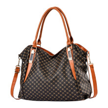 Dames schoudertas van zacht leer in retrostijl, grote totebag