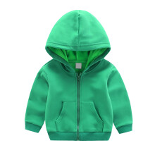 Seaicéad Hoodie do Pháistí Óga Cóta Dath Soladach Muinchille Fada do Bhuachaillí