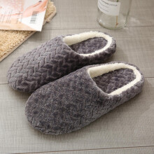 Pantuflas de casa de punto cálidas para mujer con forro polar y espuma viscoelástica.