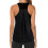 Dames tankinitop met racerback van mesh, zwart 3