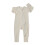 Combinaison pyjama côtelée pour bébé avec fermeture éclair, beige, 12-18 mois 1