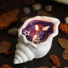 Bougie d'aromathérapie coquillage style européen 1 pièce