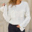 Damen-Acrylstrickpullover, Rundhalsausschnitt, lockere Passform, Größen S-XL 6