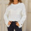 Damen-Acrylstrickpullover, Rundhalsausschnitt, lockere Passform, Größen S-XL 7