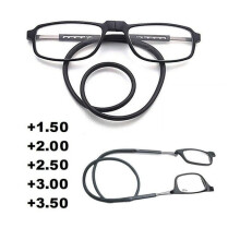 Ochelari de citit Xhy cu blocare a luminii albastre, dreptunghiulari, fără ramă