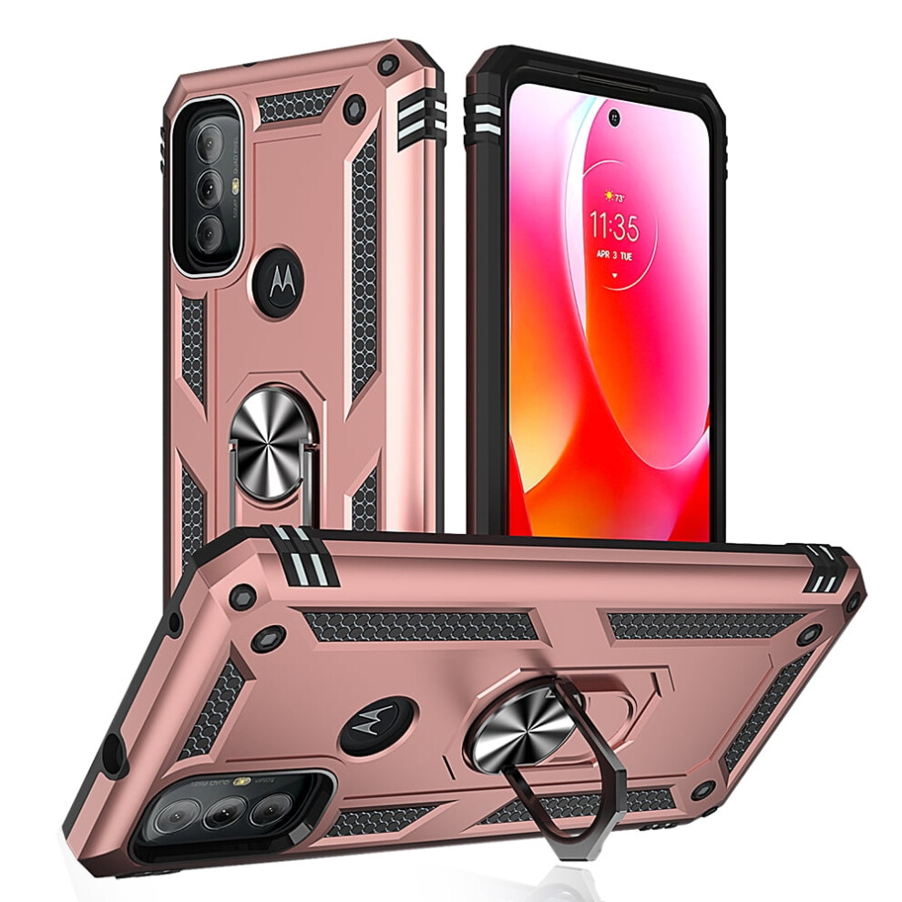 Xhy Moto G Play 2023 Case With Magnetic Kickstand Rose Gold 9329345495724